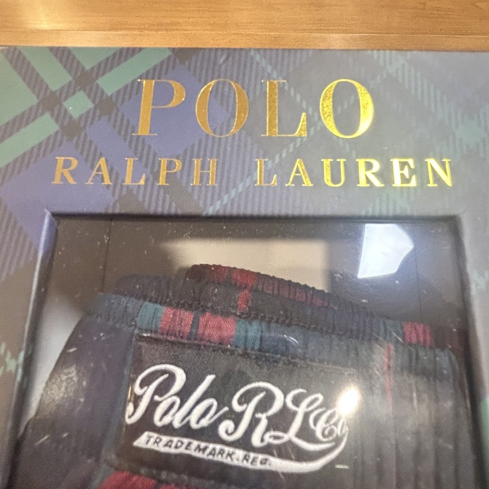 Polo Ralph Lauren 2 Pack Boxers Mens S Plaid Classic Fit Cotton Tagless NIB